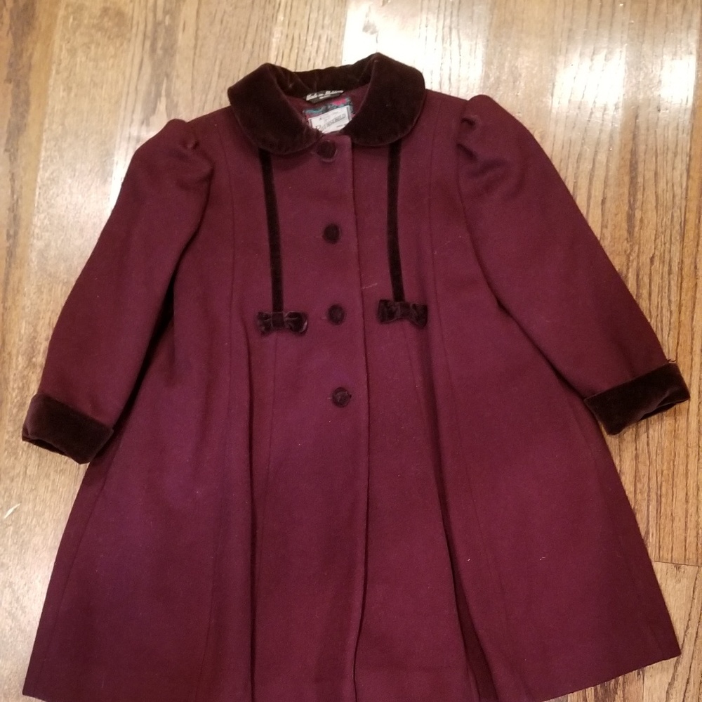 Rothschild Maroon Girls Coat Sz 5